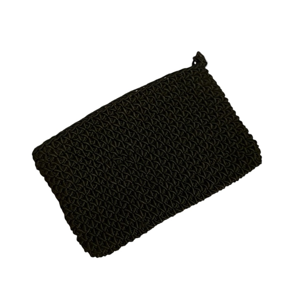 The Limited Black Woven Evening Bag Acrylic Handle Mini Purse Vintage Y2K - Picture 6 of 9